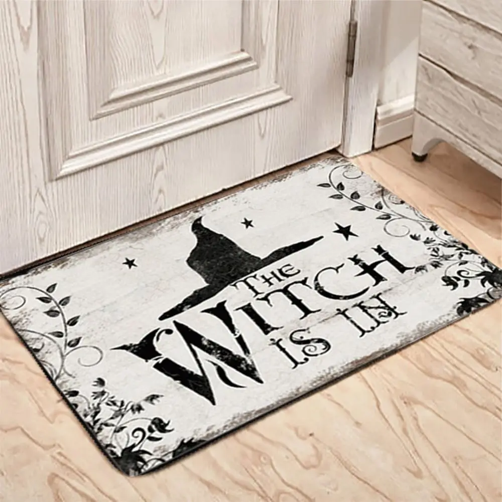 Rug Flannel Witch Floor Mat Absorbent Anti-slip Door Mat Rectangle Quick-Drying Halloween Carpet Halloween Decoration
Rug Flannel Witch Floor Mat Absorbent Anti-slip Door Mat Rectangle Quick-Drying Halloween Carpet Halloween Decoration