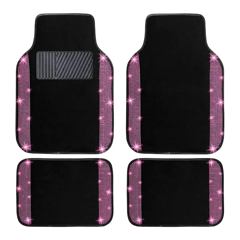 A Complete Set of Sparkling Car Floor Mats, Suitable for Most Cars SUV, 4 Sparkling Diamond Women's Carpets with Anti Slip Pads
A Complete Set of Sparkling Car Floor Mats, Suitable for Most Cars SUV, 4 Sparkling Diamond Women's Carpets with Anti Slip Pads