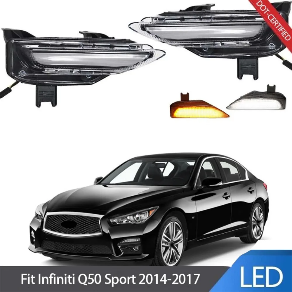 Fit Infiniti Q50 Sport 2014-2017 Pair Bumper LED Sequential Signal Fog Lights
Fit Infiniti Q50 Sport 2014-2017 Pair Bumper LED Sequential Signal Fog Lights
