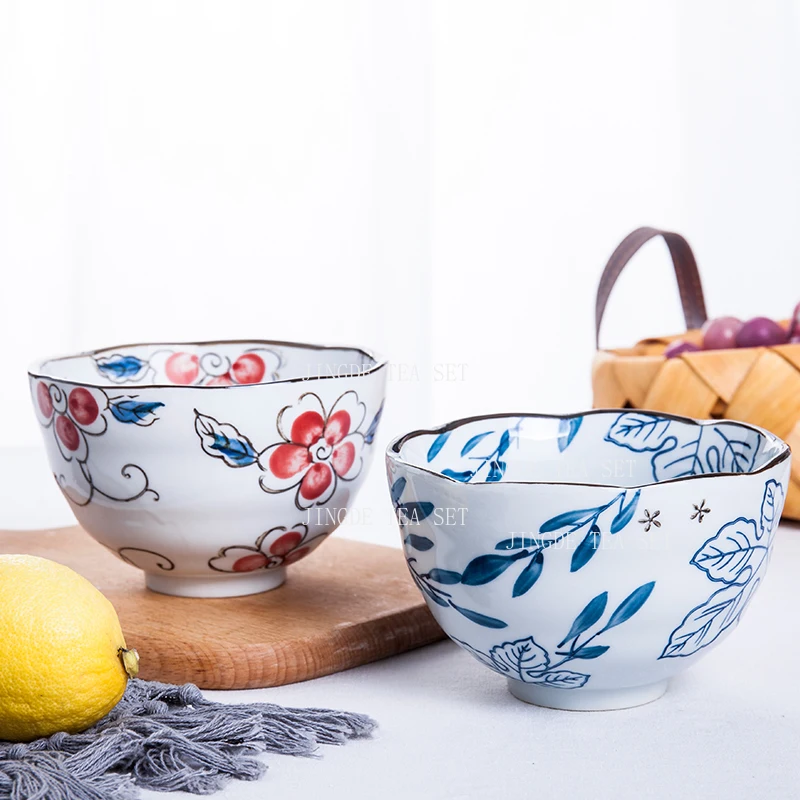 Japanese Pattern Ceramic Bowl Rice Household Salad Bowl Multifunction Business Picnic Restaurant Tableware Underglaze Color
Japanese Pattern Ceramic Bowl Rice Household Salad Bowl Multifunction Business Picnic Restaurant Tableware Underglaze Color