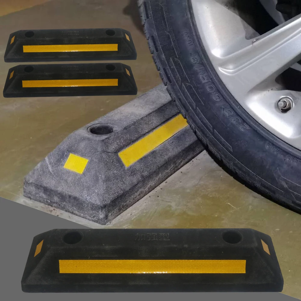 Rubber locator Wheel locator Wheel anti-collision positioning strip Garage parking gear Parking reflective locator 494x134x86mm
Rubber locator Wheel locator Wheel anti-collision positioning strip Garage parking gear Parking reflective locator 494x134x86mm