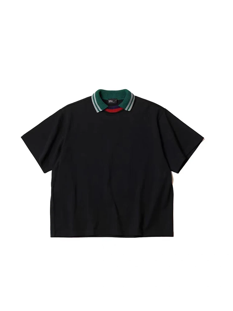 Kolor Loose Fit Cotton round Ne ort Sve T-irt ex Splice Ribbed Collar Pure Cotton Breathable Summer Top
Kolor Loose Fit Cotton round Ne ort Sve T-irt ex Splice Ribbed Collar Pure Cotton Breathable Summer Top