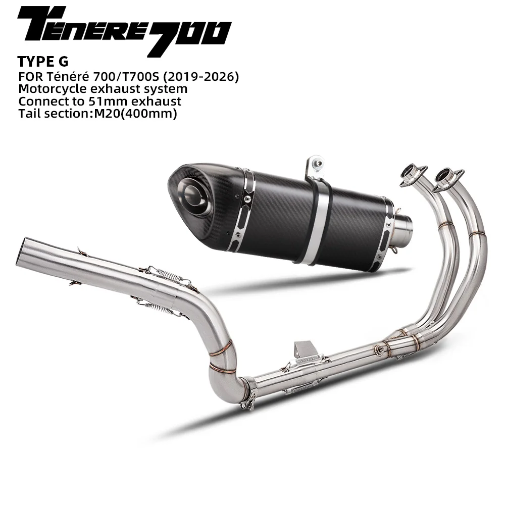 Полная выхлопная система для мотоцикла Tenere 700 2019-2026 T7 T700 XTZ 690 700
Полная выхлопная система для мотоцикла Tenere 700 2019-2026 T7 T700 XTZ 690 700