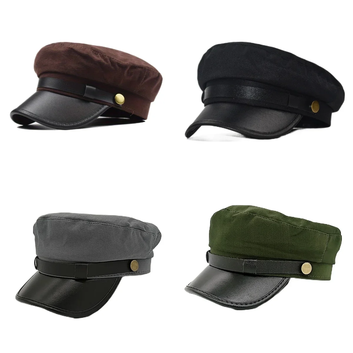 Pu Leather Octagonal Hat Fashion Retro Beret Hat for Women Iron Buckle Painter Cap Vintage Women Kepi Female Cap Autumn Hat
Pu Leather Octagonal Hat Fashion Retro Beret Hat for Women Iron Buckle Painter Cap Vintage Women Kepi Female Cap Autumn Hat