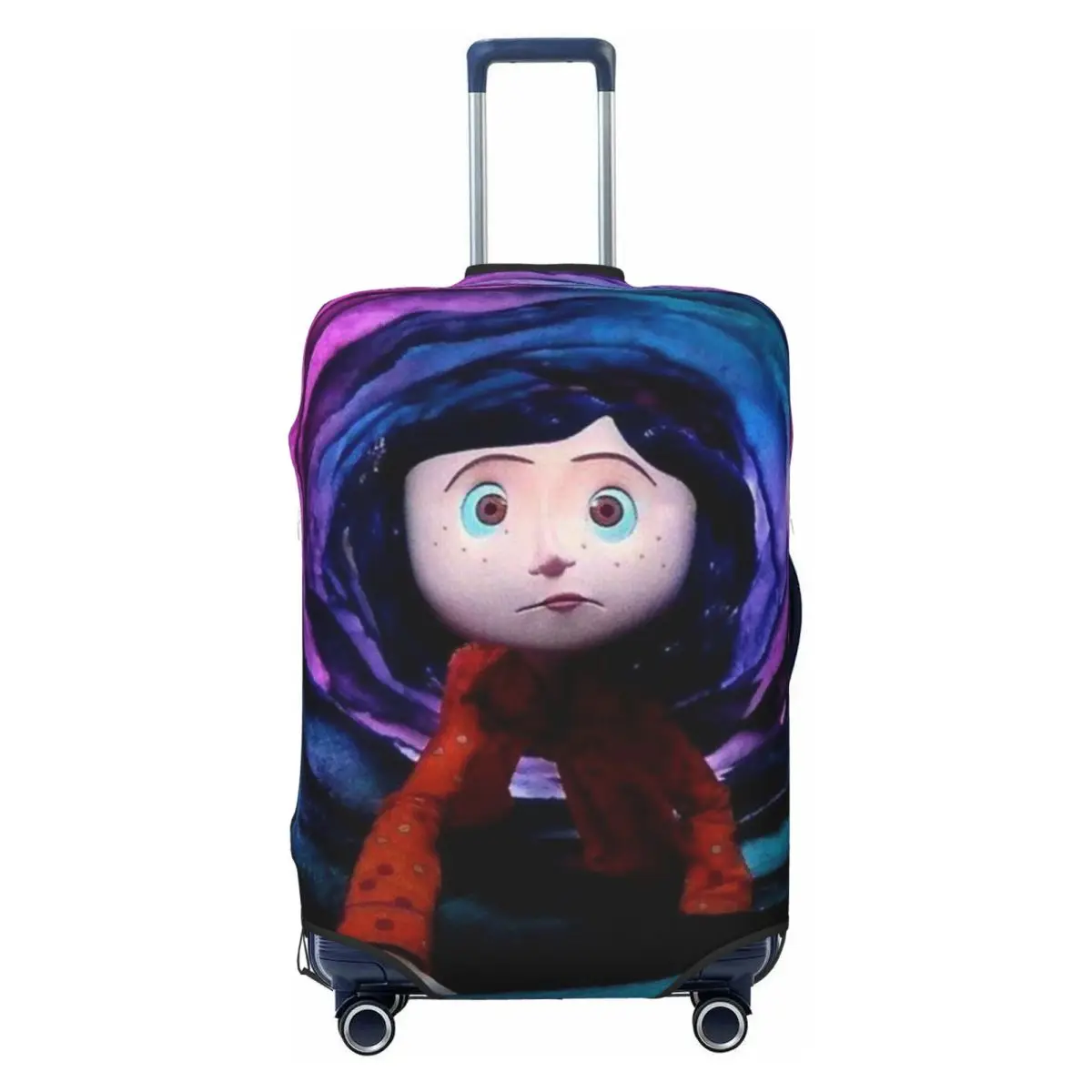 Custom Fashion Halloween Horror Movie Coraline Luggage Cover Protector Dust Proof Travel Suitcase Covers
Custom Fashion Halloween Horror Movie Coraline Luggage Cover Protector Dust Proof Travel Suitcase Covers