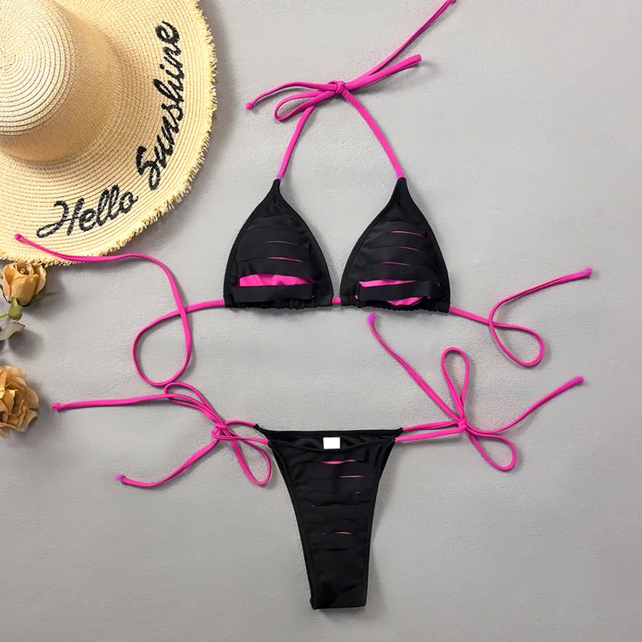 Sexy String Halter Triangle Bikini Micro Thong Swimsuit Women Patchwork Swimwear 2026 Mini Brazilian Bikinis Sets Swimming Suit
Sexy String Halter Triangle Bikini Micro Thong Swimsuit Women Patchwork Swimwear 2026 Mini Brazilian Bikinis Sets Swimming Suit