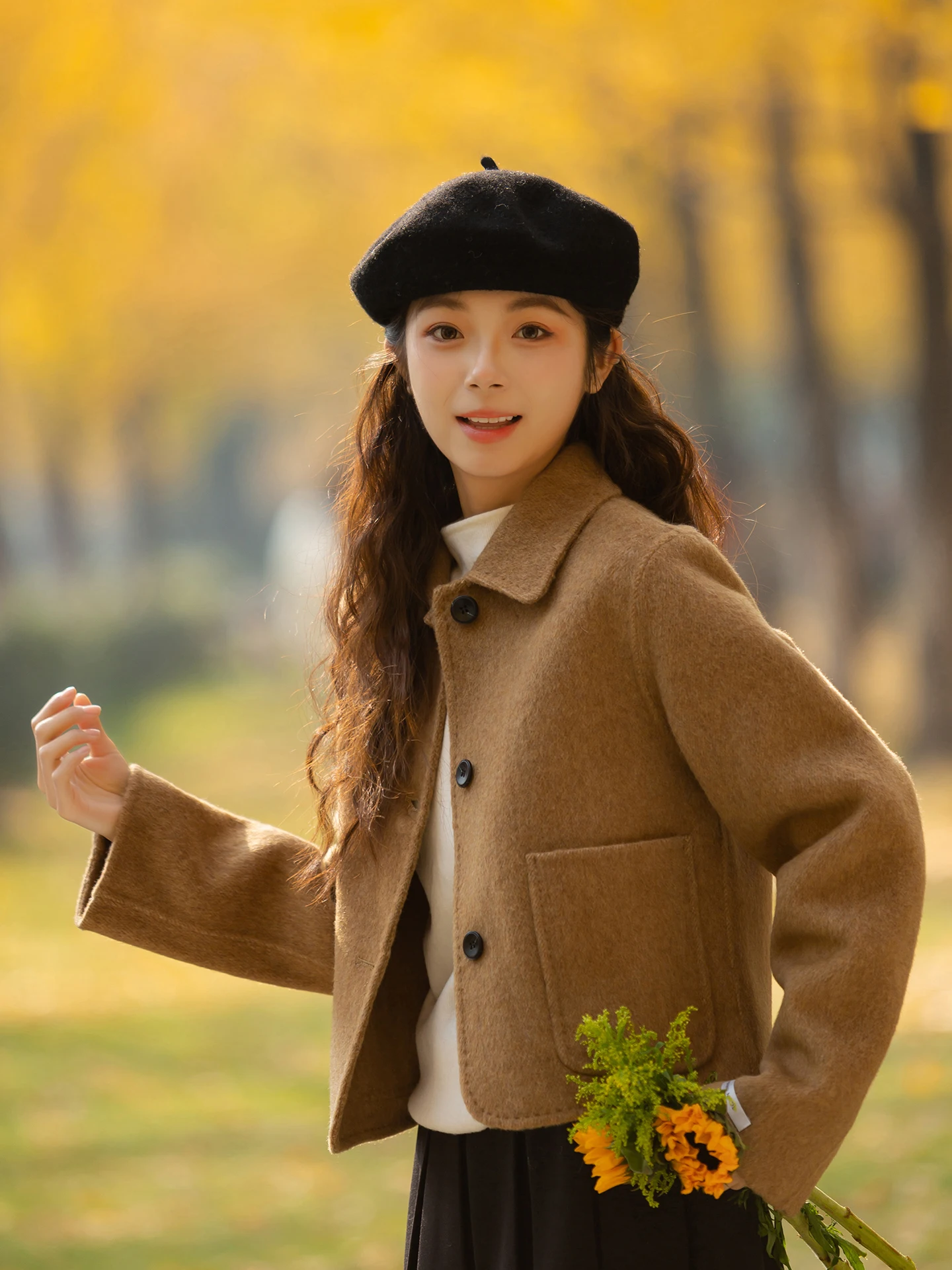 Double-Faced Woolen ort Coat Pure Color Left Bank Coffee Women's Sle 2025 Autumn Winter New Small Size Woolen Coat
Double-Faced Woolen ort Coat Pure Color Left Bank Coffee Women's Sle 2025 Autumn Winter New Small Size Woolen Coat