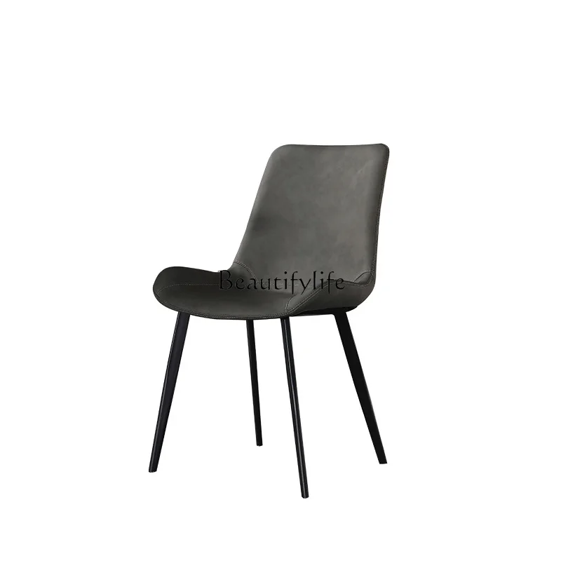 Nordic light luxury dining chair fashion designer creative American retro simple soft bag chair
Nordic light luxury dining chair fashion designer creative American retro simple soft bag chair