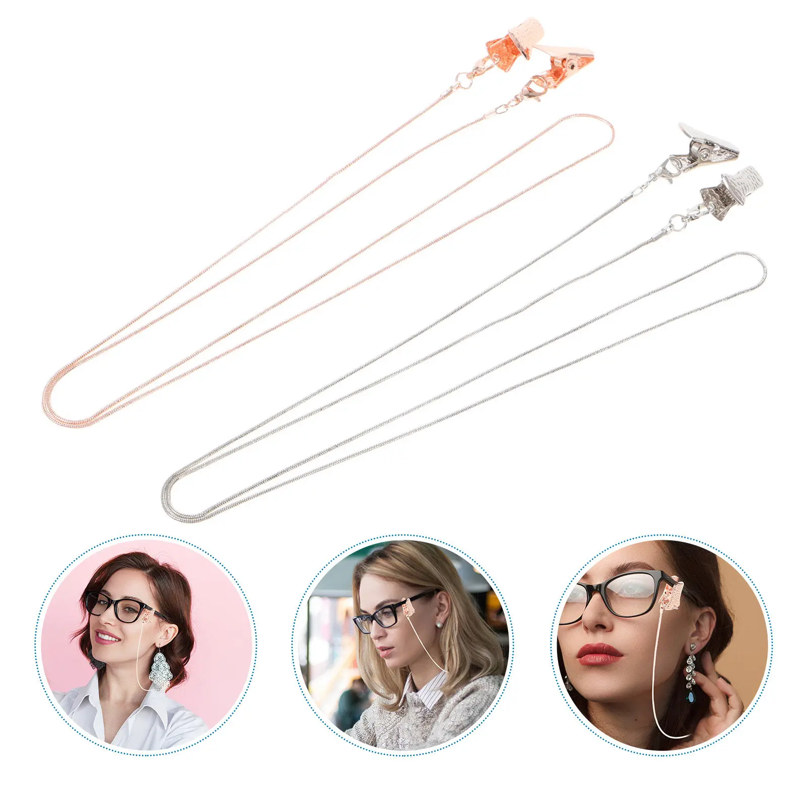 2Pcs Premium Metal Glasses Strap Non-Slip Mask Chain Glasses Holder with Elegant Design Comfortable Fit Anti-Loss Functionality
2Pcs Premium Metal Glasses Strap Non-Slip Mask Chain Glasses Holder with Elegant Design Comfortable Fit Anti-Loss Functionality