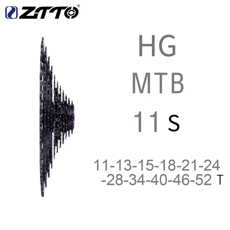ZTTO Bike HG 11S 11-50T 11-52T SLR2 Sprocket 11Speed Wide Ratio UltraLight 371g CNC Freewheel MTB Cassette
ZTTO Bike HG 11S 11-50T 11-52T SLR2 Sprocket 11Speed Wide Ratio UltraLight 371g CNC Freewheel MTB Cassette