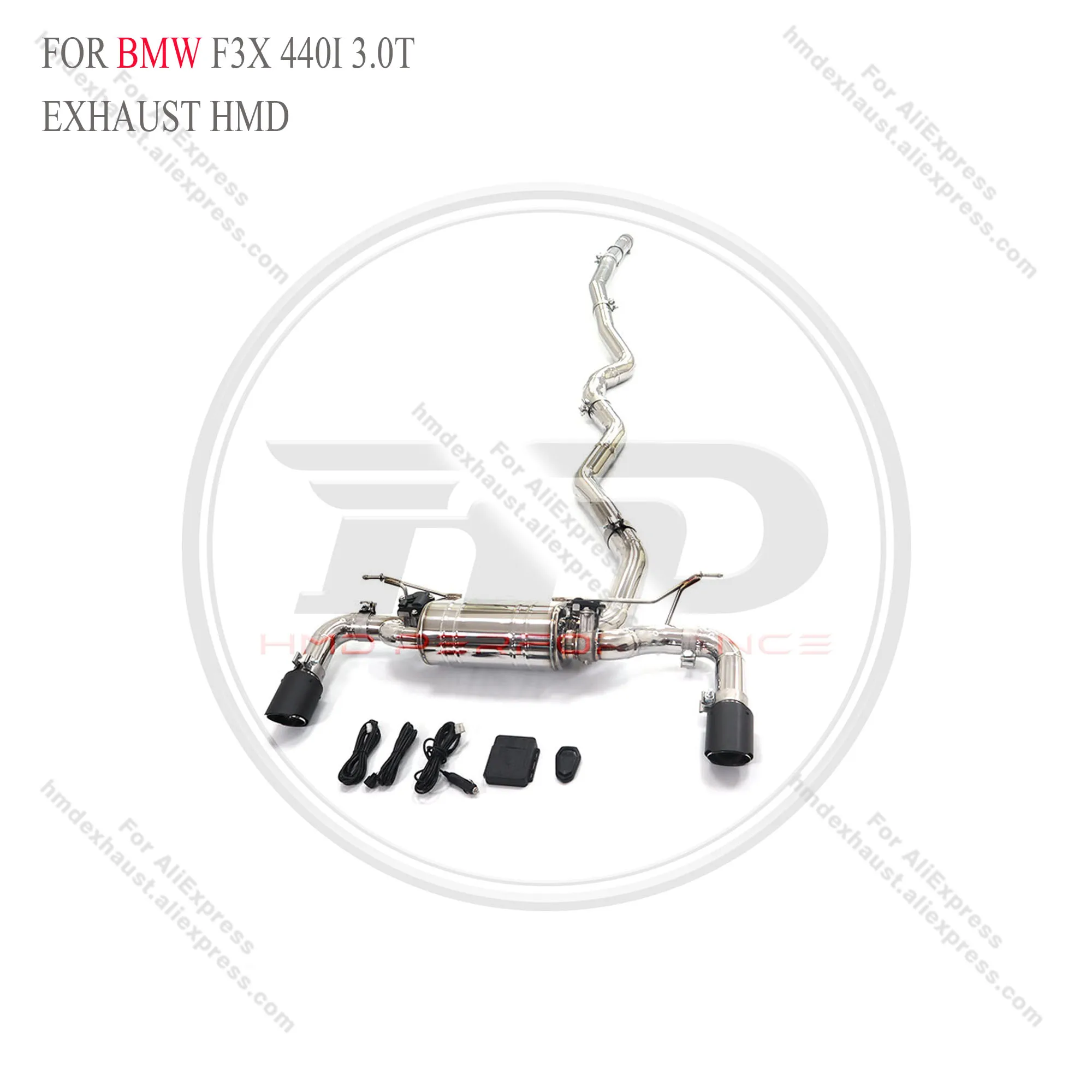 Stainless steel catback for BMW F3X 440i 3.0T with valve HMD Exhaust System Performance Quality certification
Stainless steel catback for BMW F3X 440i 3.0T with valve HMD Exhaust System Performance Quality certification