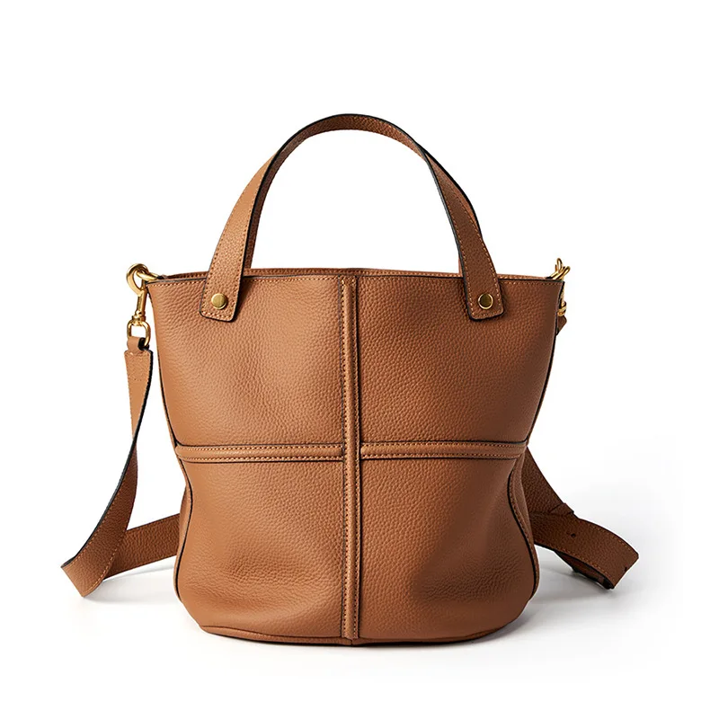 Genuine Leather Bucket Bag for Women Large Capacity Crossbody Shoulder Bag Elegant Commuter Tote Minimalist Versatile Handbag
Genuine Leather Bucket Bag for Women Large Capacity Crossbody Shoulder Bag Elegant Commuter Tote Minimalist Versatile Handbag
