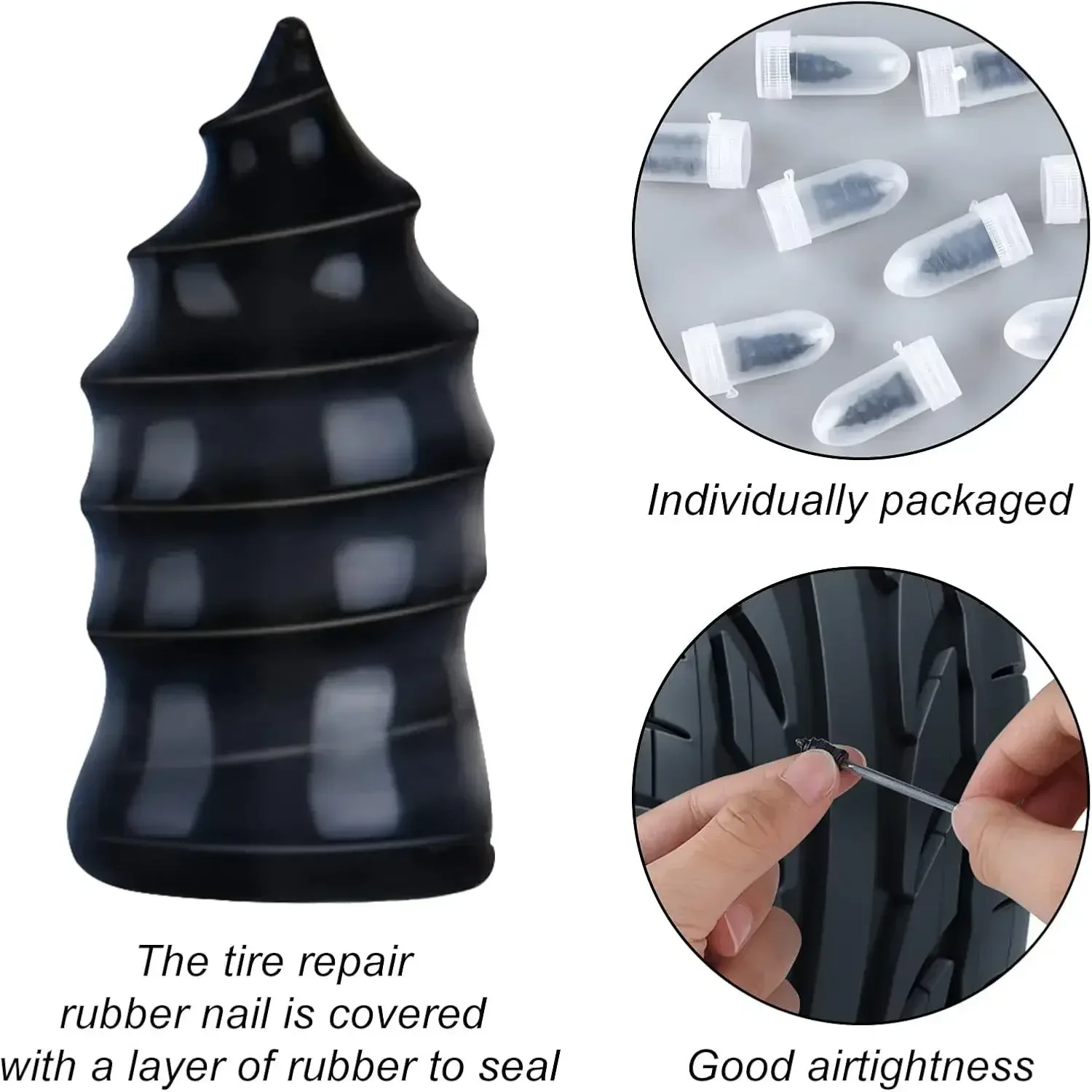 10/20/30Pcs Car Tyre Repair Rubber Nails Set Universal Cars Motorcycle Patch Nails Truck Bicycle Scooter Puncture Repair Tools
10/20/30Pcs Car Tyre Repair Rubber Nails Set Universal Cars Motorcycle Patch Nails Truck Bicycle Scooter Puncture Repair Tools