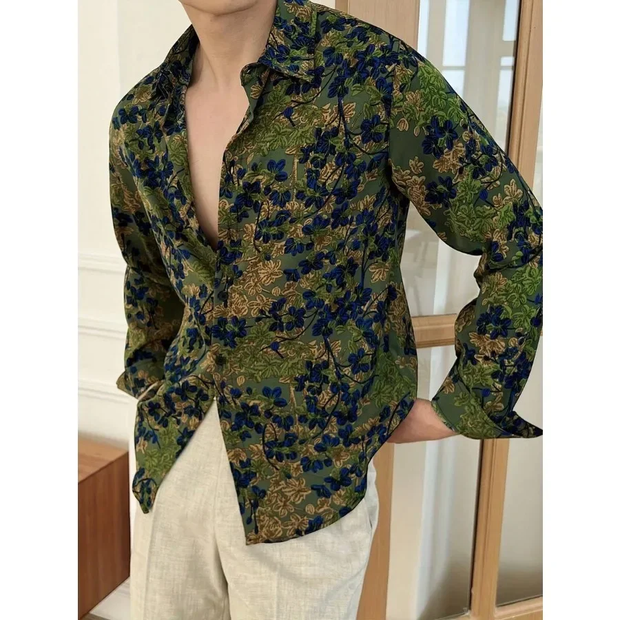 Men's Spring And Autumn Retro Flower Shirt Long Sleeve Casual Shirt Breathable Anti Wrinkle Retro Printed Versatile And Stylish
Men's Spring And Autumn Retro Flower Shirt Long Sleeve Casual Shirt Breathable Anti Wrinkle Retro Printed Versatile And Stylish