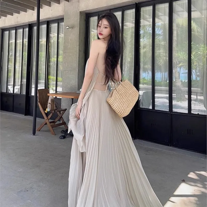 Beach Skirt Seaside Holiday Dress Women's Bare Back Travel Photography Fairy Girl Mori Style
Beach Skirt Seaside Holiday Dress Women's Bare Back Travel Photography Fairy Girl Mori Style