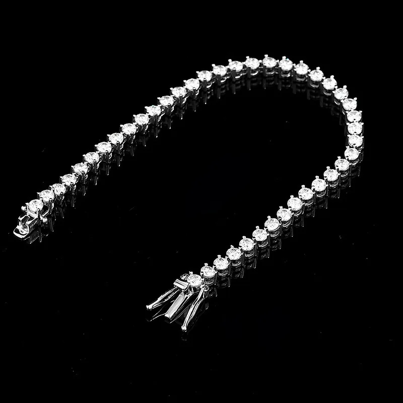 Viora Jewelry Luxury Solid Platinum PT950 Women's 3mm 4mm 5mm Three Claw Moissanite Diamond Bracelet Full Diamond Tennis Bracele
Viora Jewelry Luxury Solid Platinum PT950 Women's 3mm 4mm 5mm Three Claw Moissanite Diamond Bracelet Full Diamond Tennis Bracele