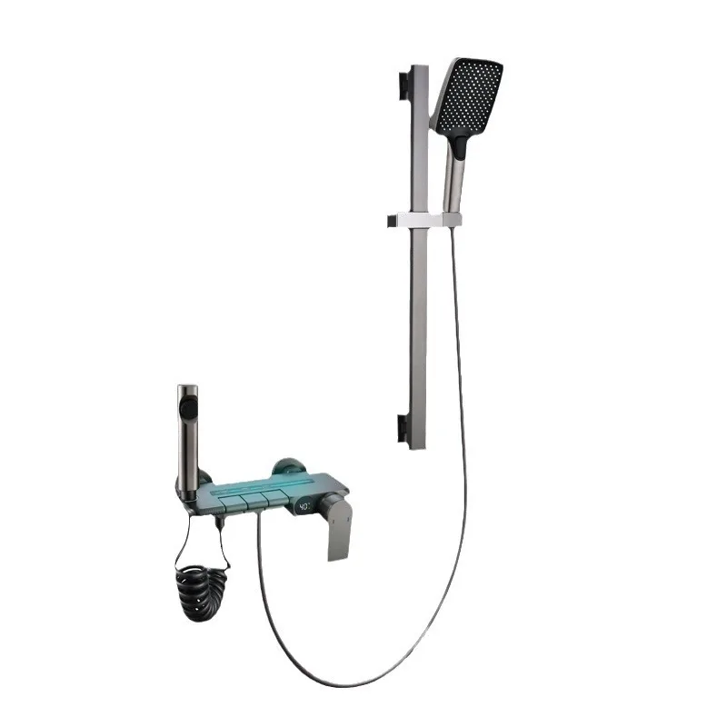 Простой душевой набор, унитаз, без верхнего распыления, цифровой горячий и холодный
Простой душевой набор, унитаз, без верхнего распыления, цифровой горячий и холодный