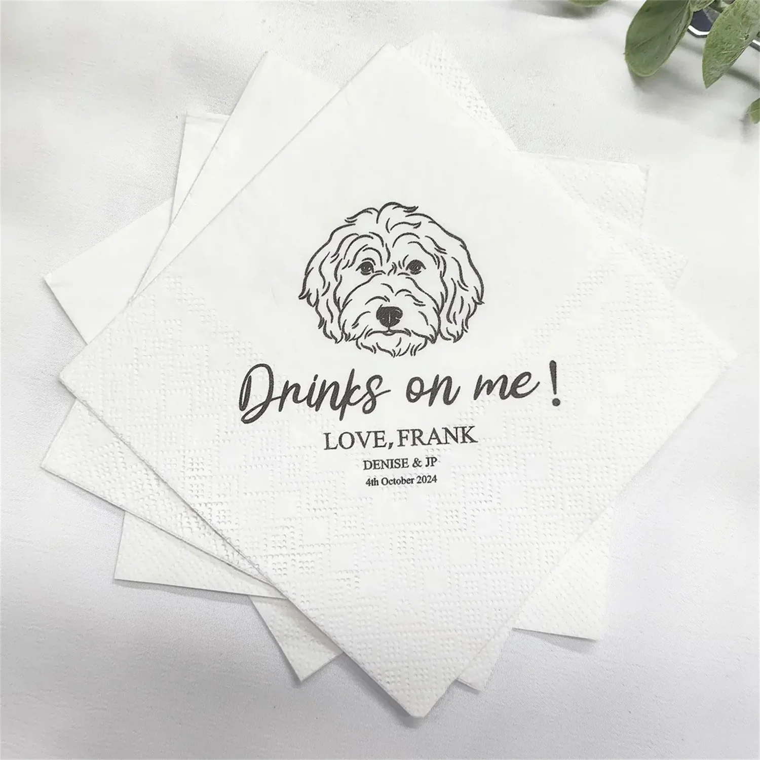 50 PCS Custom Pet Cocktail Napkins, Custom Pet Portrait, Dog Wedding Napkins, Cat Napkins, Beverage Napkins, Dog Illustration Na
50 PCS Custom Pet Cocktail Napkins, Custom Pet Portrait, Dog Wedding Napkins, Cat Napkins, Beverage Napkins, Dog Illustration Na
