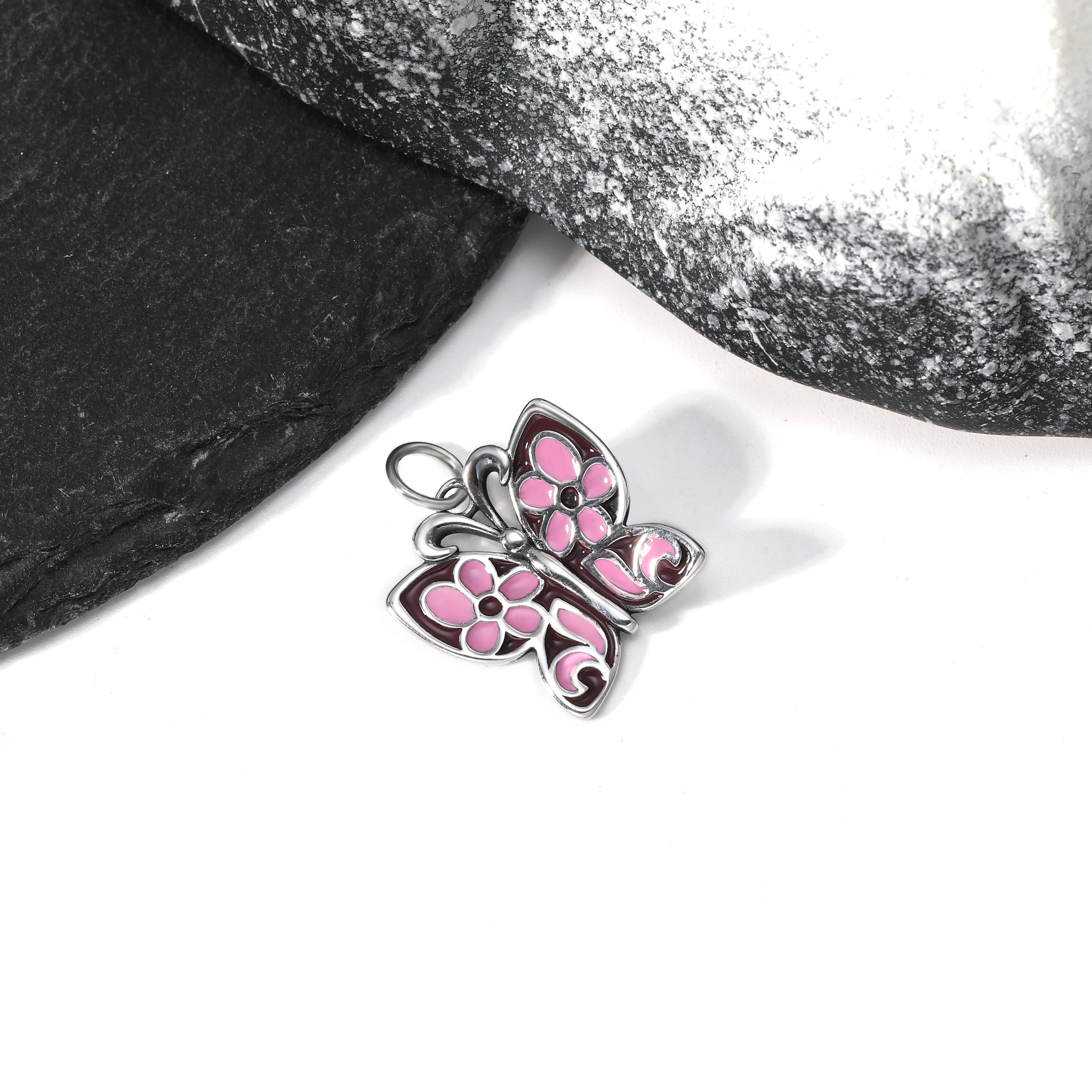 DJ436 genuine 925 sterling silver fashionable and exquisite Enamel Butterfly Charm pendant silver jewelry
DJ436 genuine 925 sterling silver fashionable and exquisite Enamel Butterfly Charm pendant silver jewelry