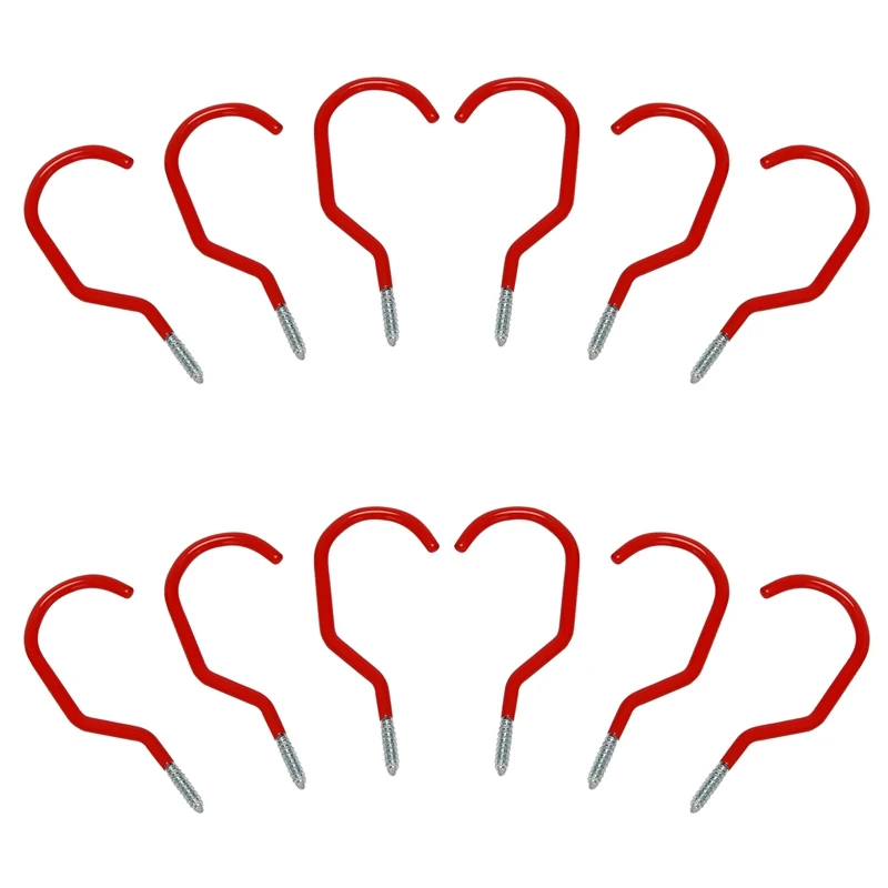 Bike Hooks,Heavy Duty Bicycle Storage Hooks Set,Utility Storage Hangers Plastic For Wall Mount/Ceiling Red Pack Of 12
Bike Hooks,Heavy Duty Bicycle Storage Hooks Set,Utility Storage Hangers Plastic For Wall Mount/Ceiling Red Pack Of 12