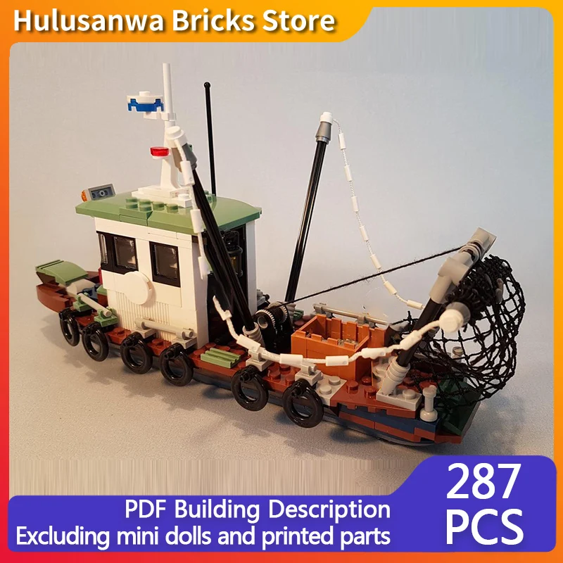 Small Fishing Trawler Model MOC Building Bricks War Equipment Modular Technology Gifts Holiday Assemble Children Toys Suit
Small Fishing Trawler Model MOC Building Bricks War Equipment Modular Technology Gifts Holiday Assemble Children Toys Suit