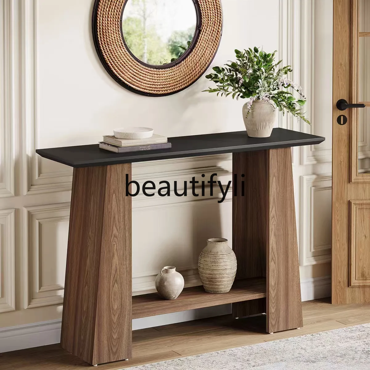 Vintage Creative Solid Wood Entryway Table Living Room Sofa Back Table Storage Cabinet Art Display Side Table
Vintage Creative Solid Wood Entryway Table Living Room Sofa Back Table Storage Cabinet Art Display Side Table