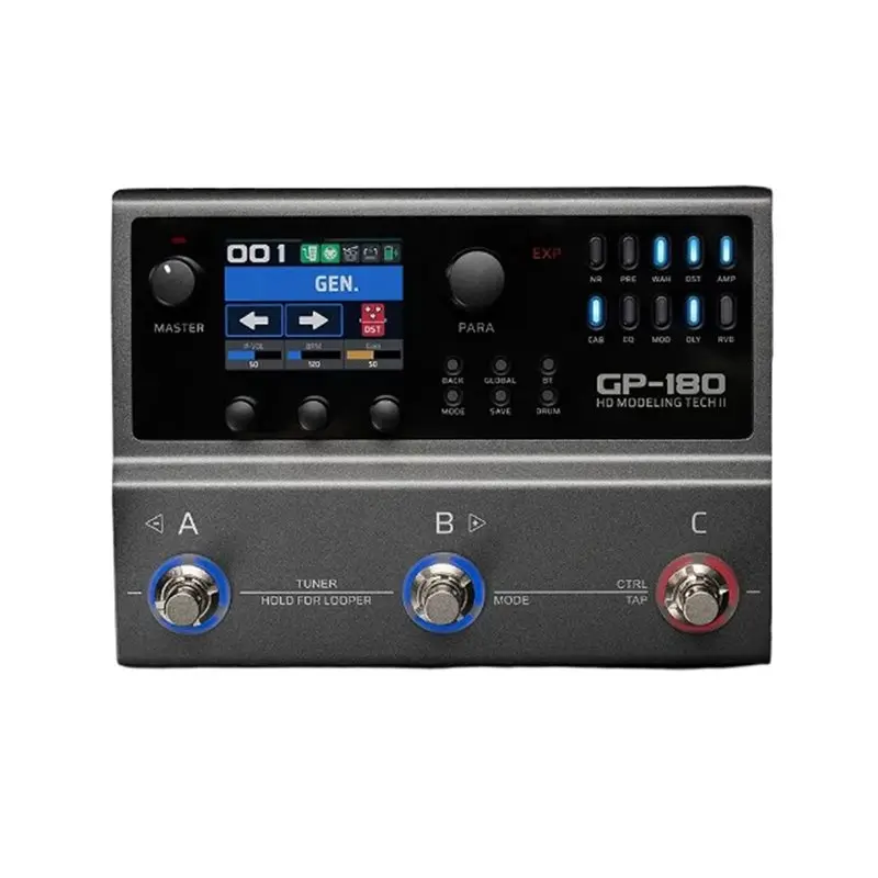 AA08-GP-180 Electric Guitar Multi-Effects Processor Drum Machine Looper USB Support IR File Amp Modeling Footswitch
AA08-GP-180 Electric Guitar Multi-Effects Processor Drum Machine Looper USB Support IR File Amp Modeling Footswitch