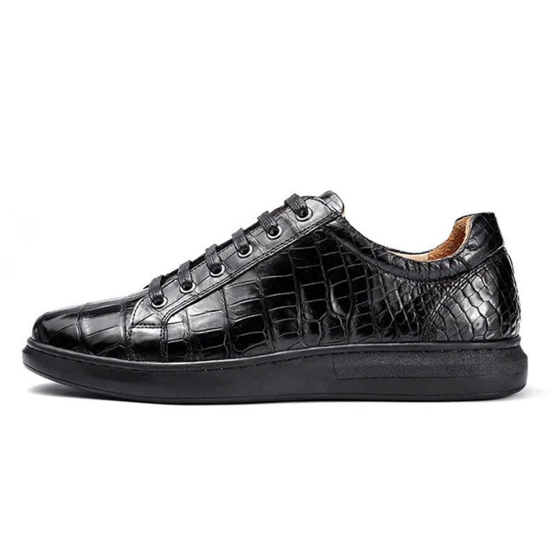 Leather Men Shoes Luxury Brand Business Casual Board Shoes Black Flat Heel Low Top Solid Color Round Head Shoes Men's Sneakers
Leather Men Shoes Luxury Brand Business Casual Board Shoes Black Flat Heel Low Top Solid Color Round Head Shoes Men's Sneakers