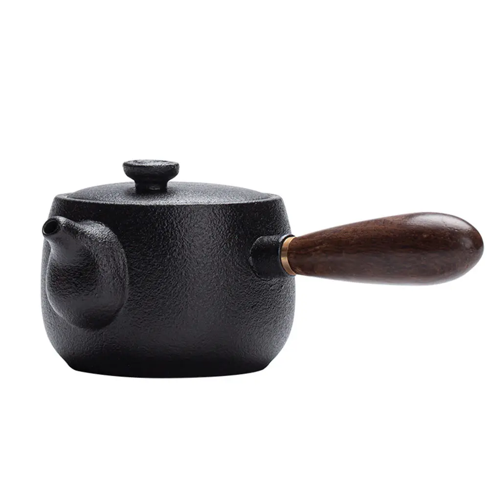 Black Pottery Teapot Vintage Style Simple Design Smooth Texture Cooking Tea Pot Elegant Hot Food Grade
Black Pottery Teapot Vintage Style Simple Design Smooth Texture Cooking Tea Pot Elegant Hot Food Grade