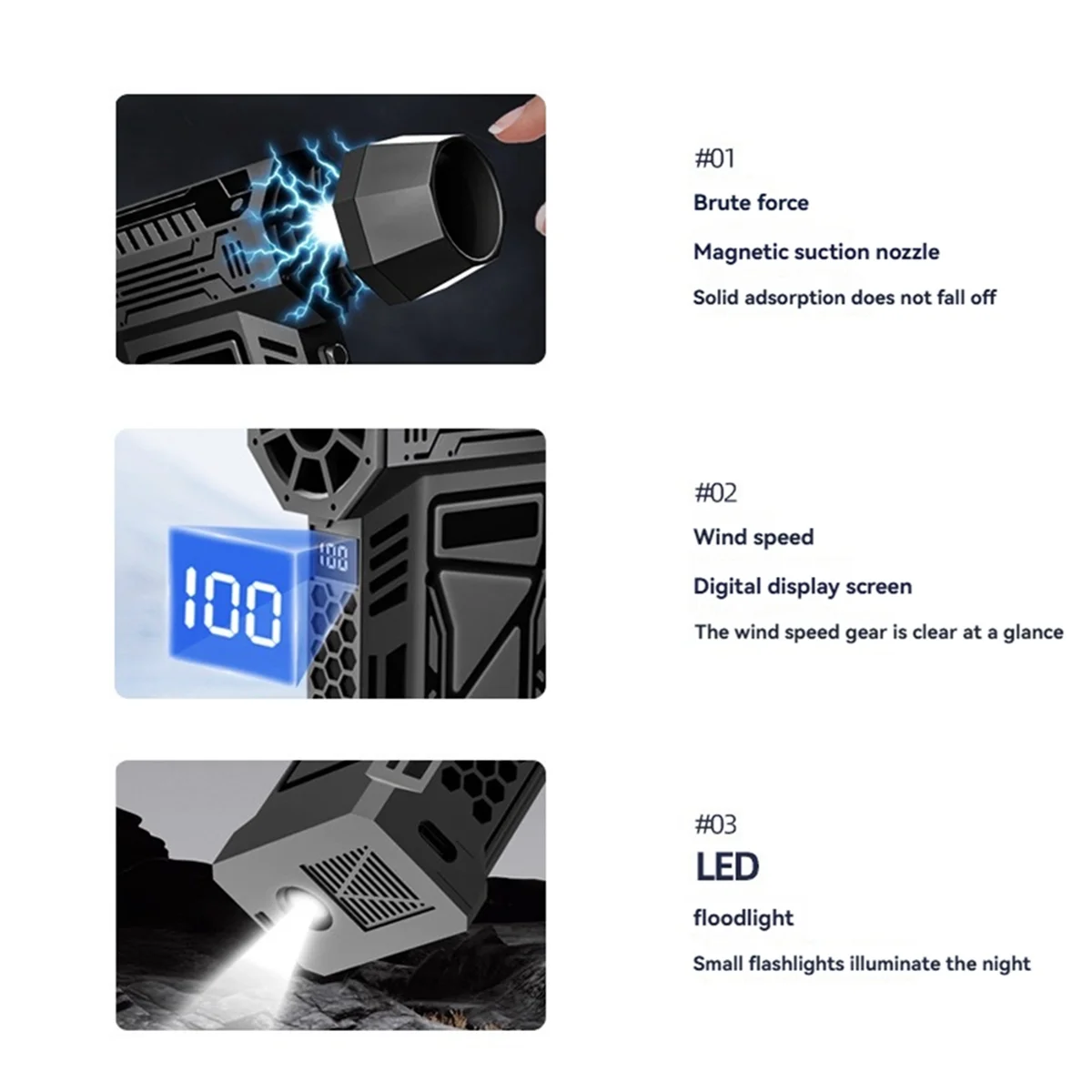 B53CC Portable Turbo Jet Fan 150000RPM Rechargeable Turbo Fan Handheld Blower Cleaning Tool for Car Home Cleaning
B53CC Portable Turbo Jet Fan 150000RPM Rechargeable Turbo Fan Handheld Blower Cleaning Tool for Car Home Cleaning