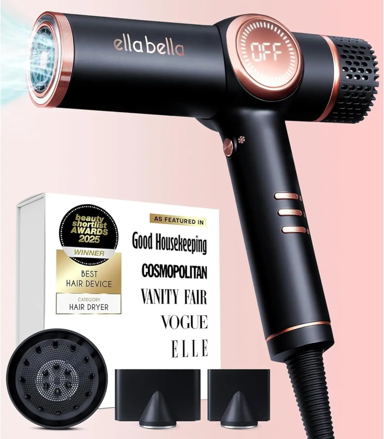 Professional Ionic Hair Dryer with Diffuser, Negative Ion Technology for All Hair Types, Fast Drying & Lightweight Design
Professional Ionic Hair Dryer with Diffuser, Negative Ion Technology for All Hair Types, Fast Drying & Lightweight Design