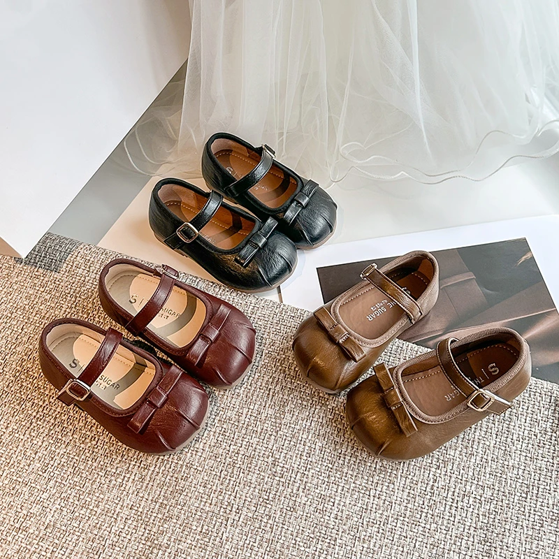 Girls Dance Shoes Round Toes Soild Soild Color Kids Leather Shoes Sweet Simple Bows 2025 Autumn New Children Flat Shoes Elegant
Girls Dance Shoes Round Toes Soild Soild Color Kids Leather Shoes Sweet Simple Bows 2025 Autumn New Children Flat Shoes Elegant