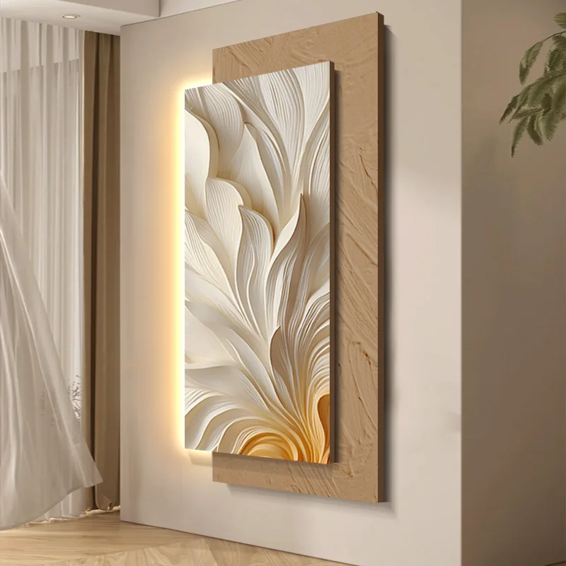 3D living room decoration painting, corridor hanging painting, simple and atmospheric living room entrance wall lamp painting
3D living room decoration painting, corridor hanging painting, simple and atmospheric living room entrance wall lamp painting