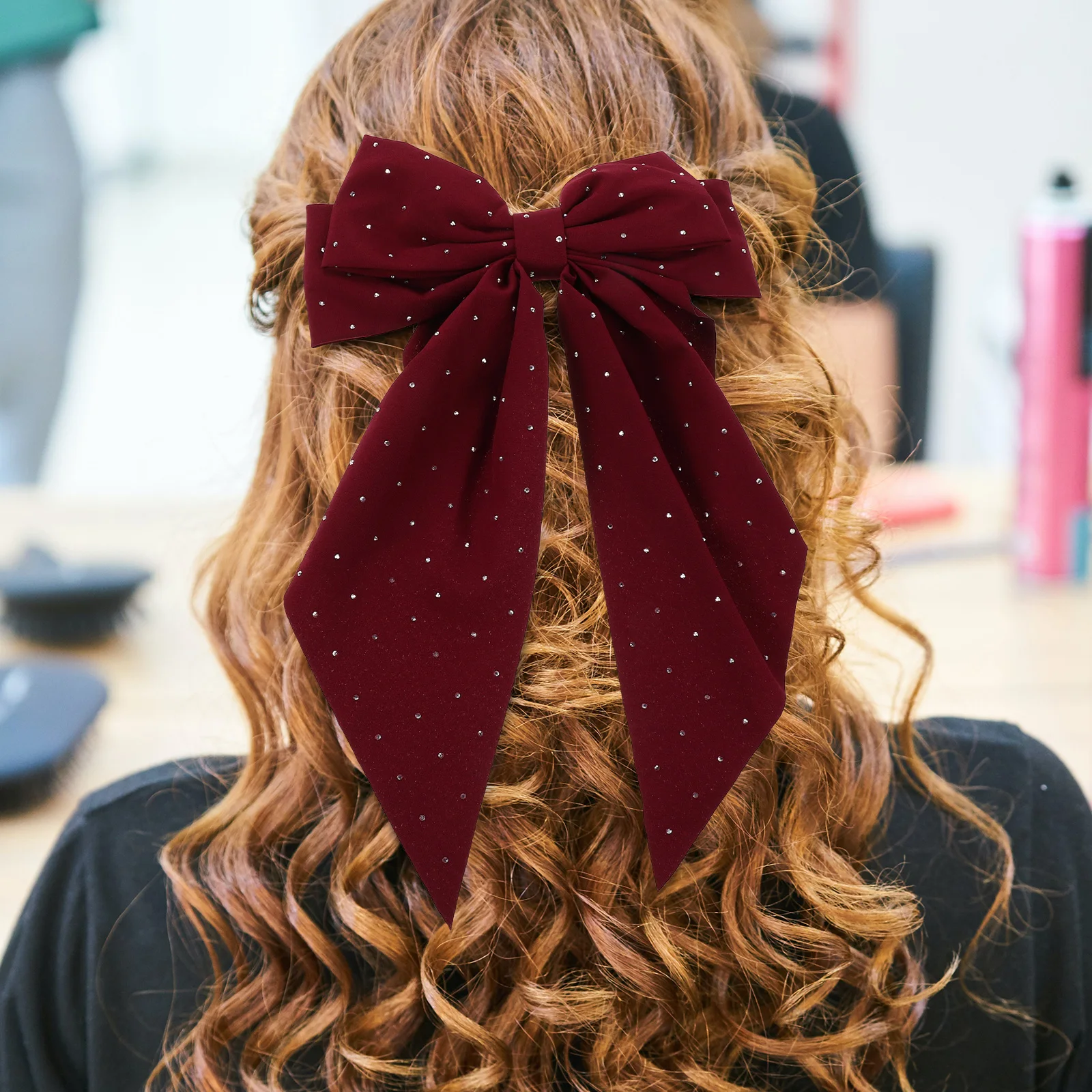 5pcs Large Rhinestone Ribbon Bow Vintage Satin Bowknot Accessories For Women Strong Grip Claw Clips Party Hair Bows Hair
5pcs Large Rhinestone Ribbon Bow Vintage Satin Bowknot Accessories For Women Strong Grip Claw Clips Party Hair Bows Hair