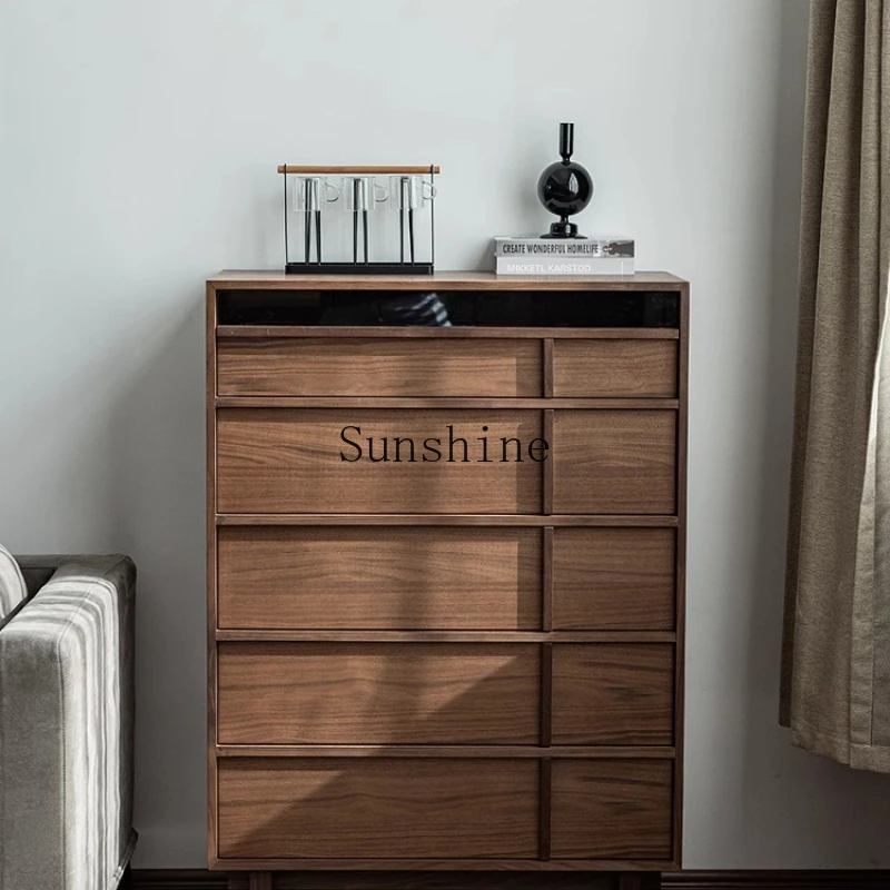 Bone line antique solid wood chest living room TV black walnut bedroom bedside storage
Bone line antique solid wood chest living room TV black walnut bedroom bedside storage
