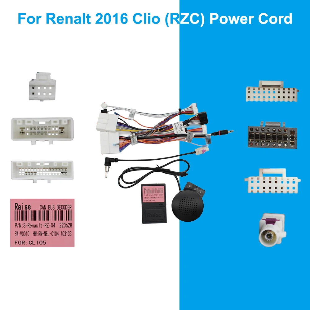 For Renault Clio 2016 RZC Power Cord Wiring Harness Car Radio Power Cable Adapter
For Renault Clio 2016 RZC Power Cord Wiring Harness Car Radio Power Cable Adapter