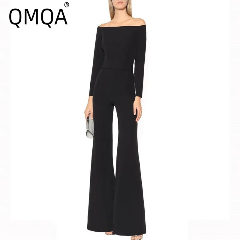 QMQA Fashion Women's Luxury Celebrity Jumpsuits Off Shoulder Long Sleeve Wide Leg Bodysuit 2025 Spring Female New Clothing QM64
QMQA Fashion Women's Luxury Celebrity Jumpsuits Off Shoulder Long Sleeve Wide Leg Bodysuit 2025 Spring Female New Clothing QM64