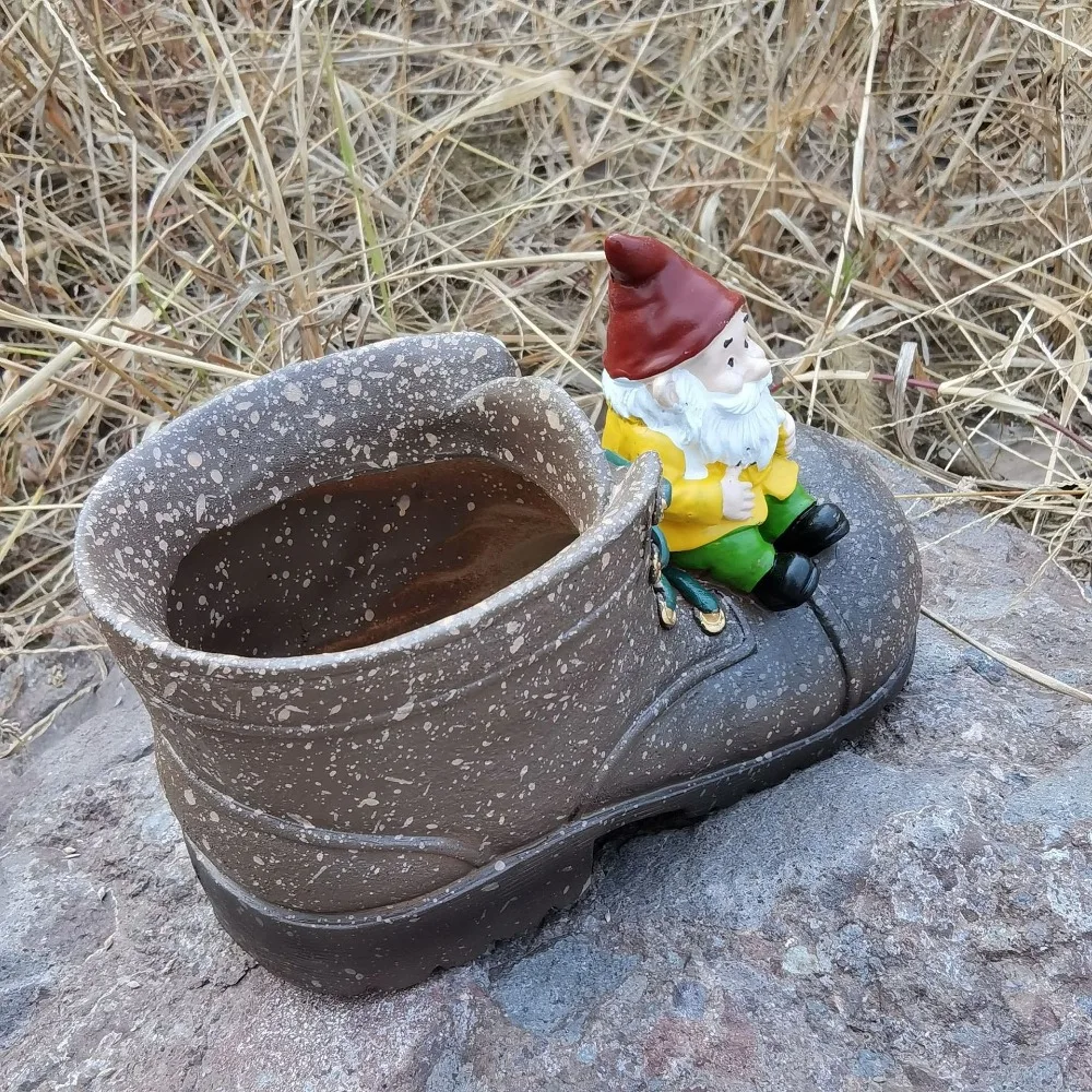 Cartoon Shoes Dwarf Flower Pots Funny Resin Crafts Planters Pot Waterproof Handmade Pencil Holder Garden Courtyard Balcony
Cartoon Shoes Dwarf Flower Pots Funny Resin Crafts Planters Pot Waterproof Handmade Pencil Holder Garden Courtyard Balcony