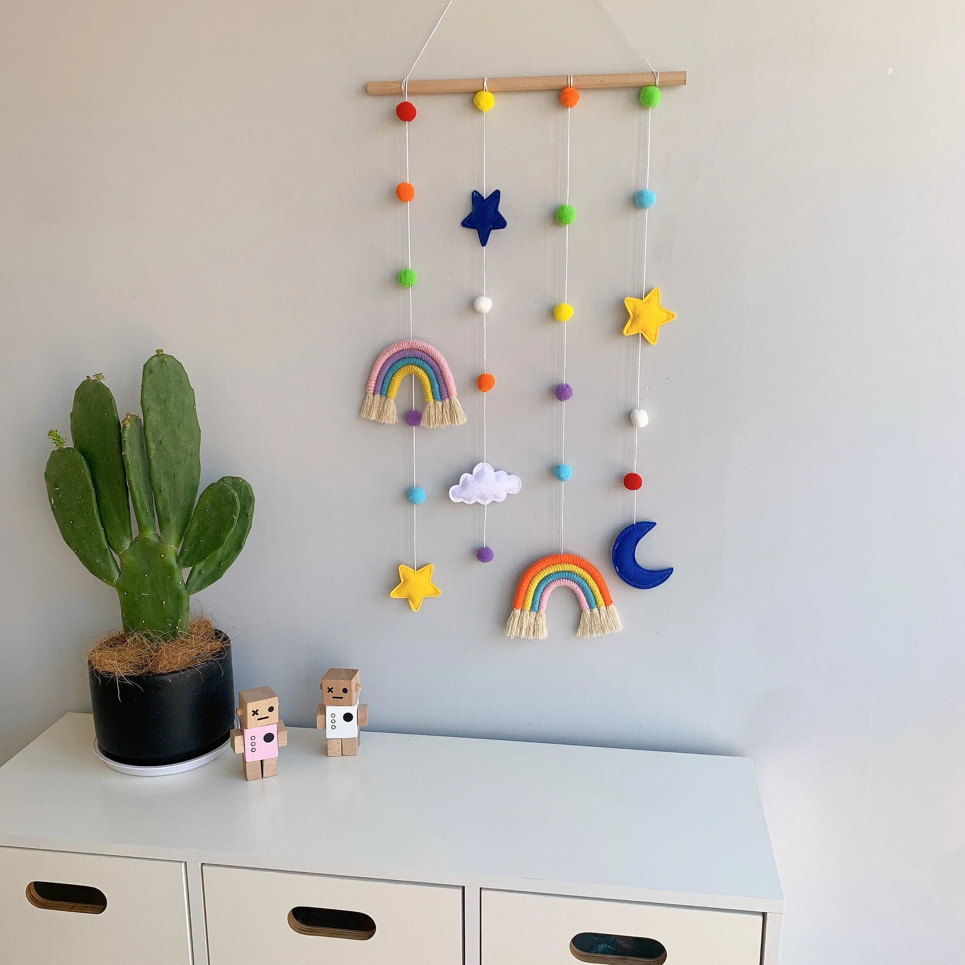 INS Nordic Braided Rainbow Wall Hanging Children's Hairpin Hair Accessories Storage Wall Decor Photo Organizer Photography Props
INS Nordic Braided Rainbow Wall Hanging Children's Hairpin Hair Accessories Storage Wall Decor Photo Organizer Photography Props
