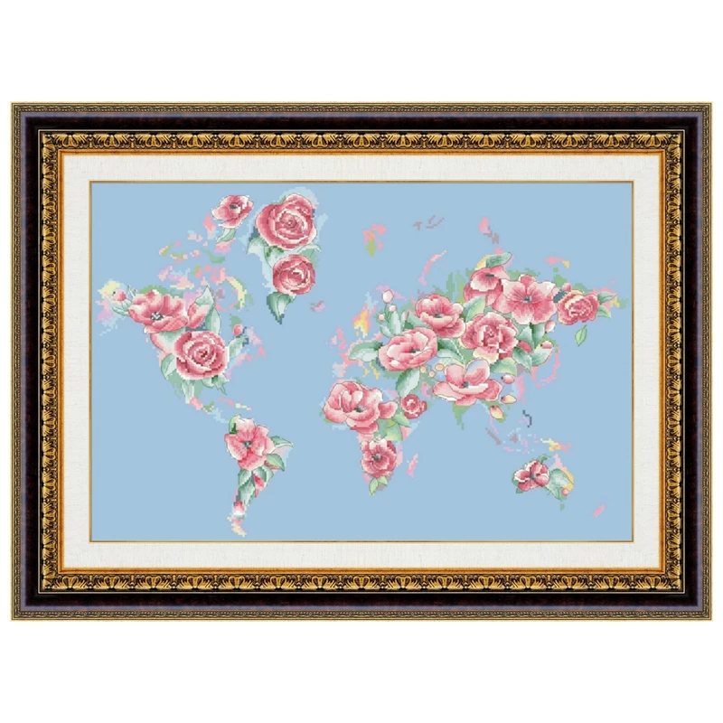 Clear stock Blooming world cross stitch kit 14ct 11ct skyblue fabric cotton silk embroidery DIY handmade wall big picture
Clear stock Blooming world cross stitch kit 14ct 11ct skyblue fabric cotton silk embroidery DIY handmade wall big picture