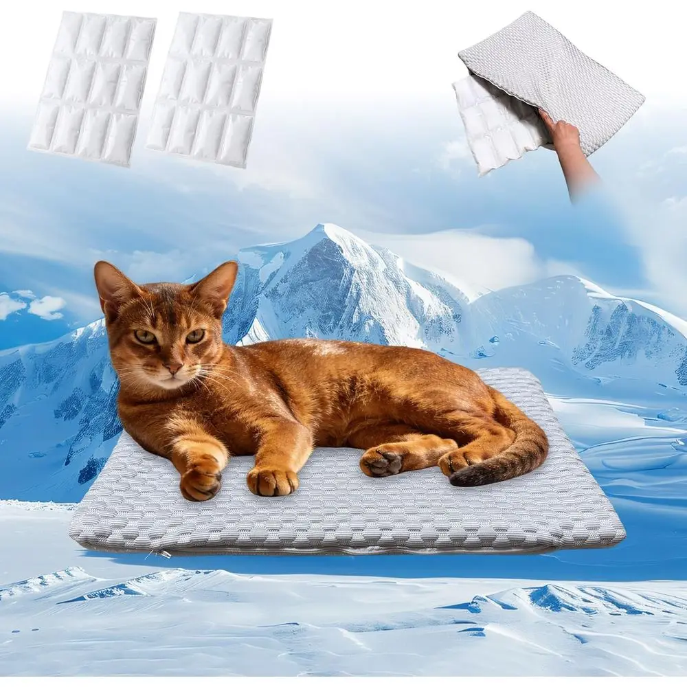 Dual-Purpose Cooling Mat 12x20 inches for Cats, Small Dogs, Waterproof and Washable, Suitable for Indoor or Outdoor Use
Dual-Purpose Cooling Mat 12x20 inches for Cats, Small Dogs, Waterproof and Washable, Suitable for Indoor or Outdoor Use