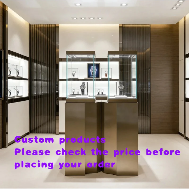 custom.Luxury Watch Display Cabinet LED Lighting Custom Bronze Glass Jewelry Retail Stores | Durable Easy Clean Full Set
custom.Luxury Watch Display Cabinet LED Lighting Custom Bronze Glass Jewelry Retail Stores | Durable Easy Clean Full Set