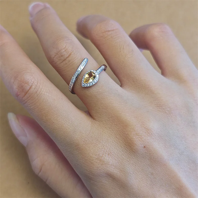 Real 925 Sterling Silver Natural Citrine Wedding Resizable Size Ring for Women Bride Engagement Gift with Certificate
Real 925 Sterling Silver Natural Citrine Wedding Resizable Size Ring for Women Bride Engagement Gift with Certificate