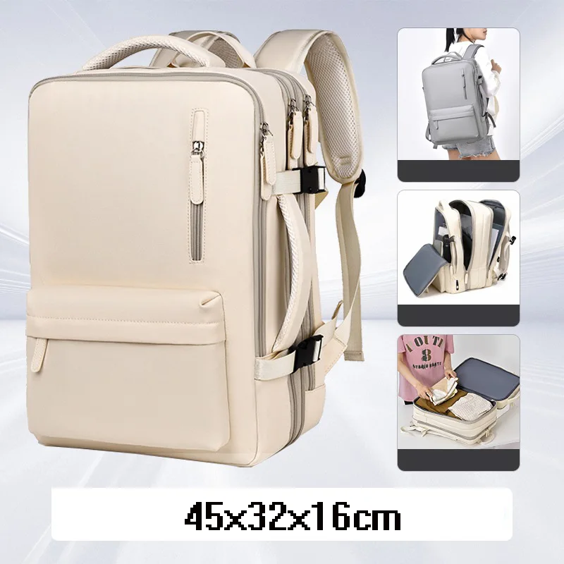 Модный рюкзак большой емкости 45x32x16 см, усовершенствованный дорожный женский рюкзак, мужской дорожный рюкзак, водонепроницаемая сумка для ноутбука
Модный рюкзак большой емкости 45x32x16 см, усовершенствованный дорожный женский рюкзак, мужской дорожный рюкзак, водонепроницаемая сумка для ноутбука