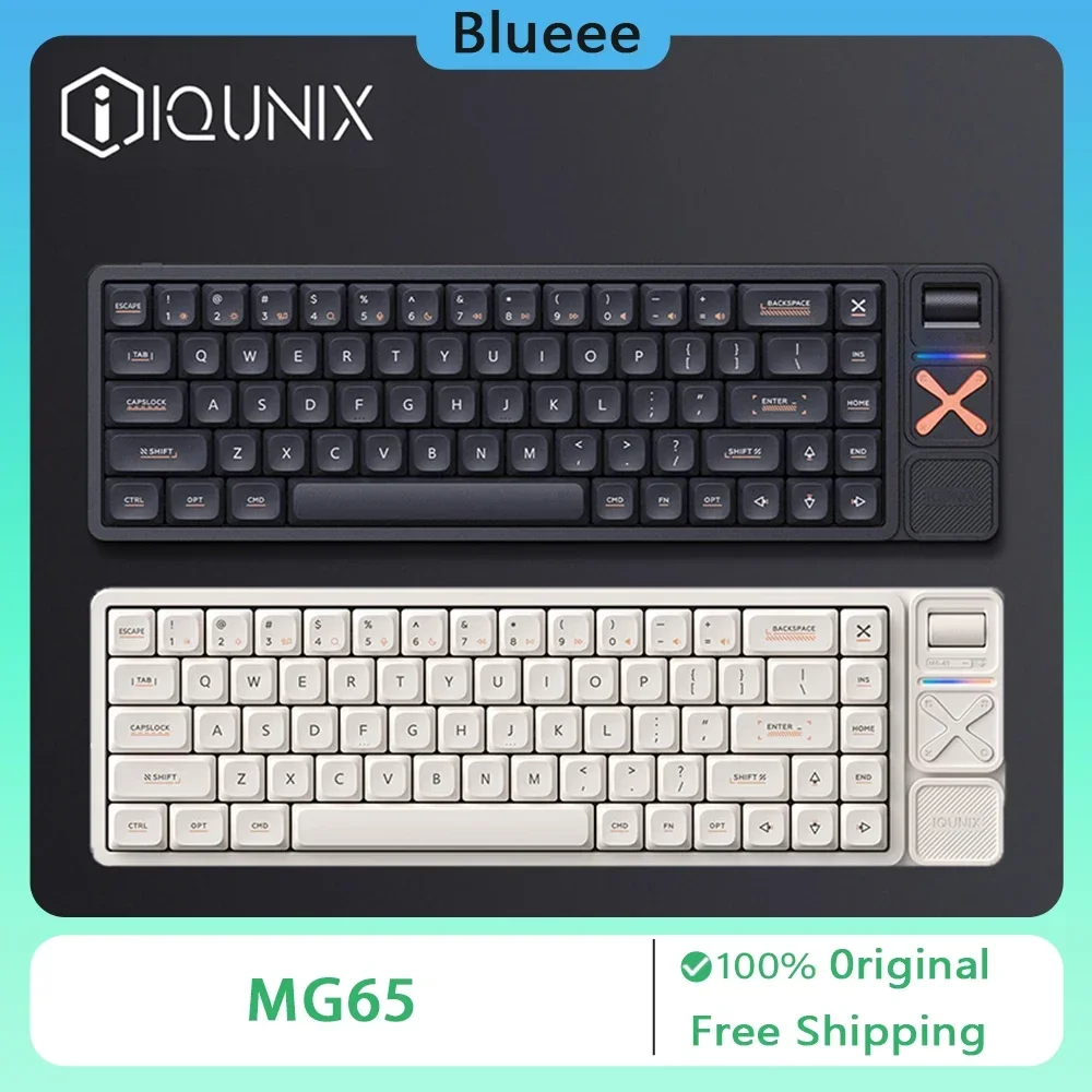 IQUNIX MG65 Pro Mechanical Keyboard Low-Profile 3 Mode Wireless Gaming Keyboard Ultrathin Aluminium Alloy Office Support VIA
IQUNIX MG65 Pro Mechanical Keyboard Low-Profile 3 Mode Wireless Gaming Keyboard Ultrathin Aluminium Alloy Office Support VIA