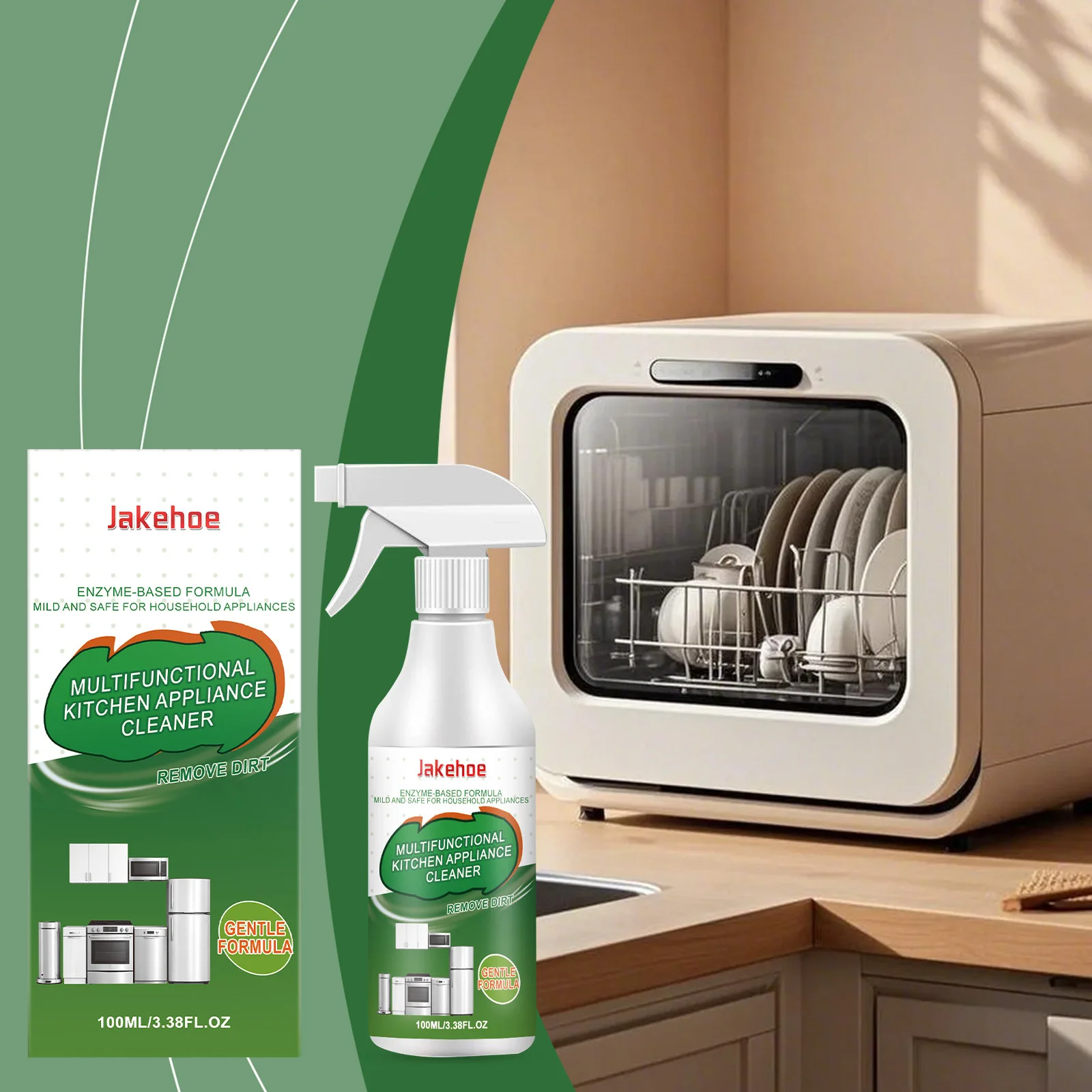 100ml Kitchen Appliance Cleaner Gentle Degreaser With Gloss Enhancement Cleaning Spray For Stainless Steel Glass Plastic
100ml Kitchen Appliance Cleaner Gentle Degreaser With Gloss Enhancement Cleaning Spray For Stainless Steel Glass Plastic