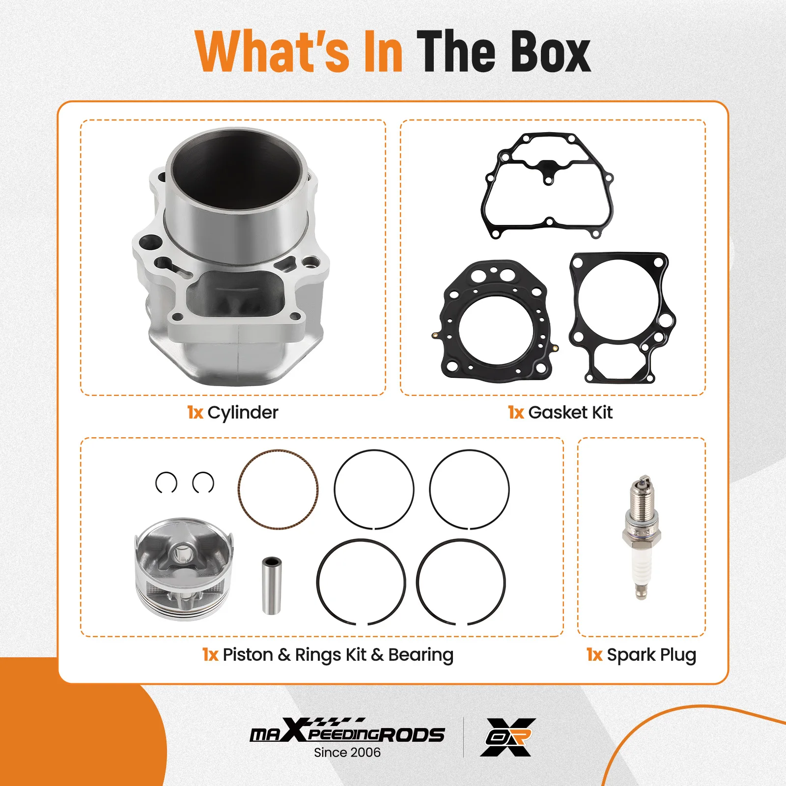 STOCK CYLINDER PISTON KIT TOP END REBUILD FOR 2007-2021 Honda TRX420 420 Rancher
STOCK CYLINDER PISTON KIT TOP END REBUILD FOR 2007-2021 Honda TRX420 420 Rancher