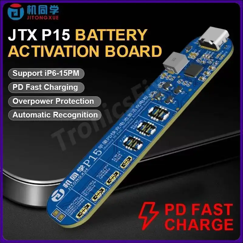 Разборная зарядная плата Jitongxue JTX P15 для Ip 6-15PM с зарядкой PD, активированная батарея
Разборная зарядная плата Jitongxue JTX P15 для Ip 6-15PM с зарядкой PD, активированная батарея