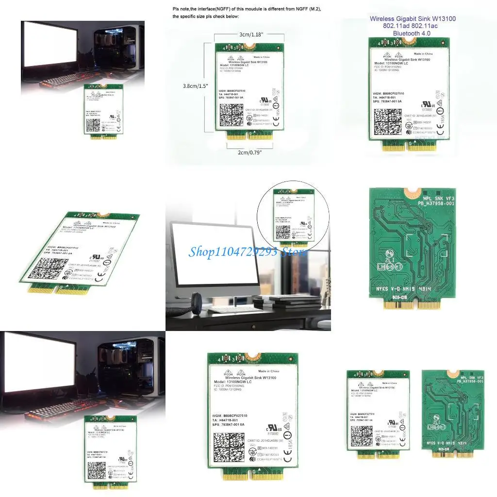 Интернет -карта ноутбука Y2GD W13100 13100NGW WiFi Card NGFF 4230 Wi -Fi Card Высокая скорость
Интернет -карта ноутбука Y2GD W13100 13100NGW WiFi Card NGFF 4230 Wi -Fi Card Высокая скорость