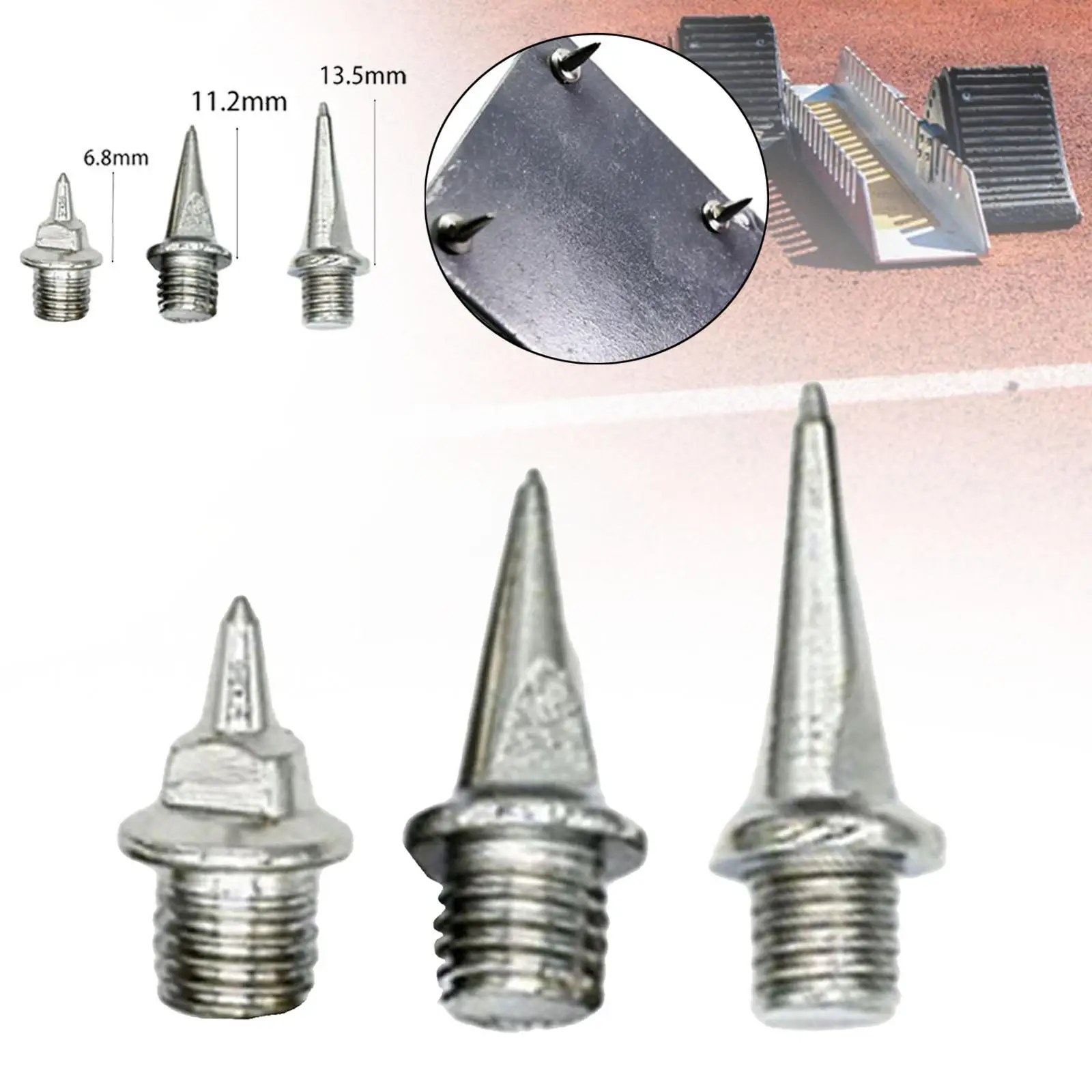 12x Track Starting Block Spikes Replacement Spikes for Running Fitness Speed
12x Track Starting Block Spikes Replacement Spikes for Running Fitness Speed